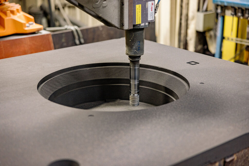 Robot arm in the process of rapid prototyping.