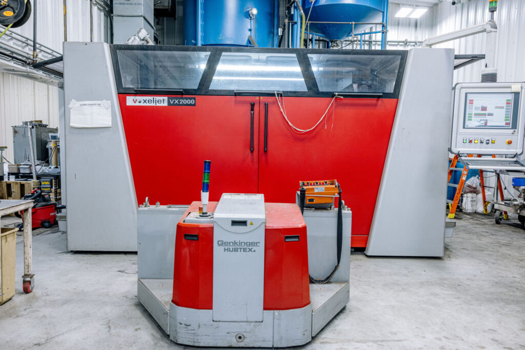 The 3D Sand printing unit.