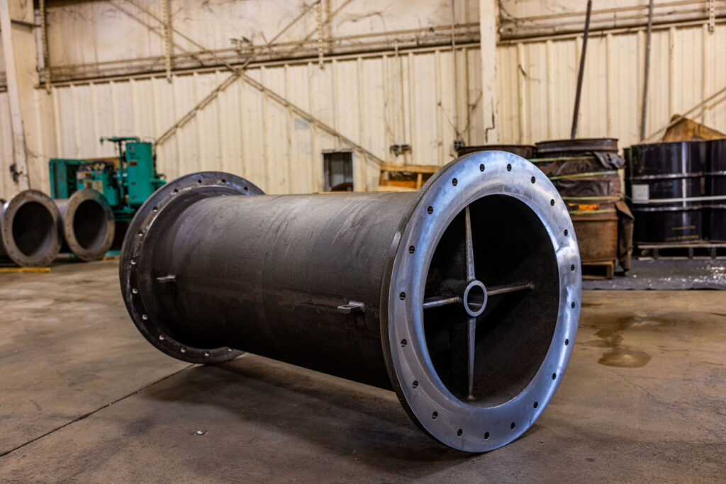A large metal part.